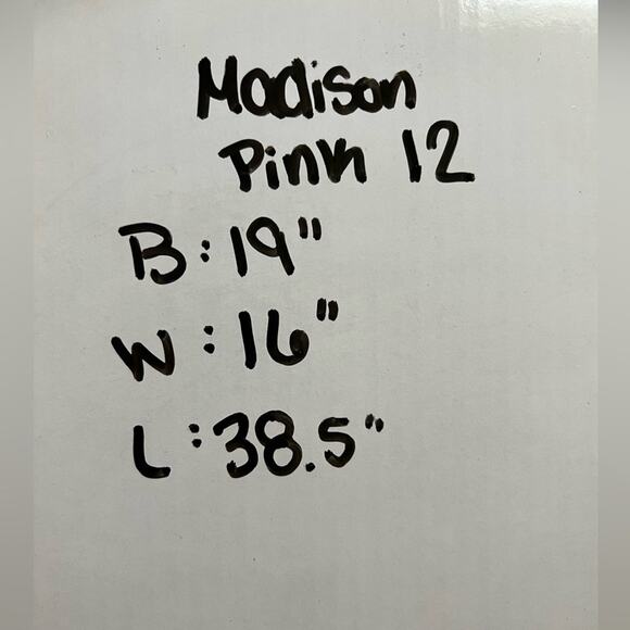 Madison Women 12 Pink 100% Cotton Lined Ruffle Crochet Preppy Classic Spring - Picture 9 of 9